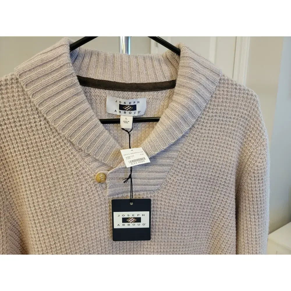 NWT Men's Joseph Abboud Wool Blend Pullover Sweater - Picture 2 of 6